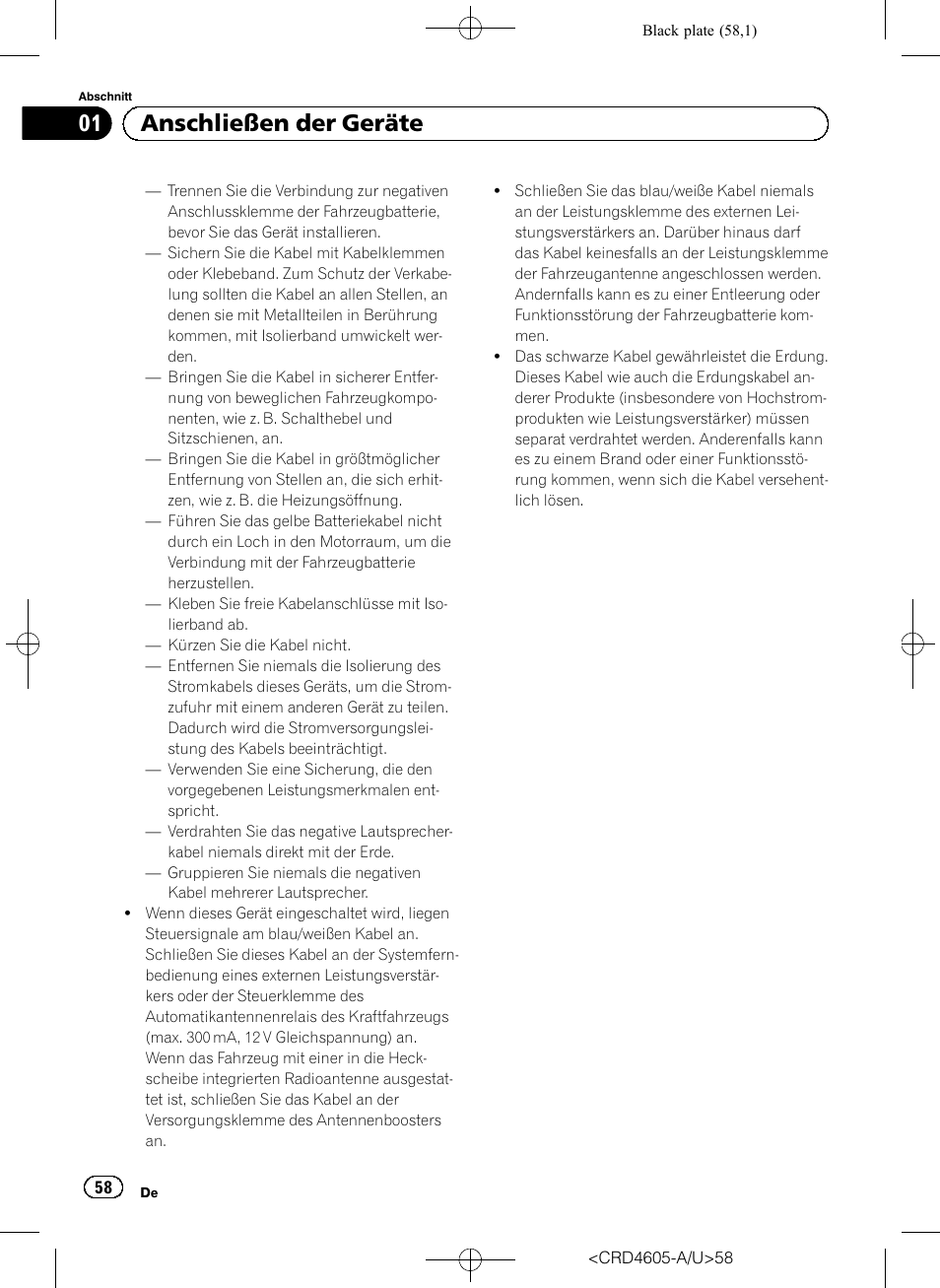 01 anschließen der geräte | Pioneer AVH-8400BT User Manual | Page 58 / 88
