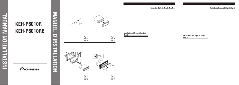 Pioneer KEH-P6010R User Manual | 6 pages