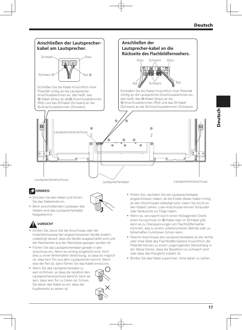 Deutsch | Pioneer KRP-S03 User Manual | Page 17 / 50