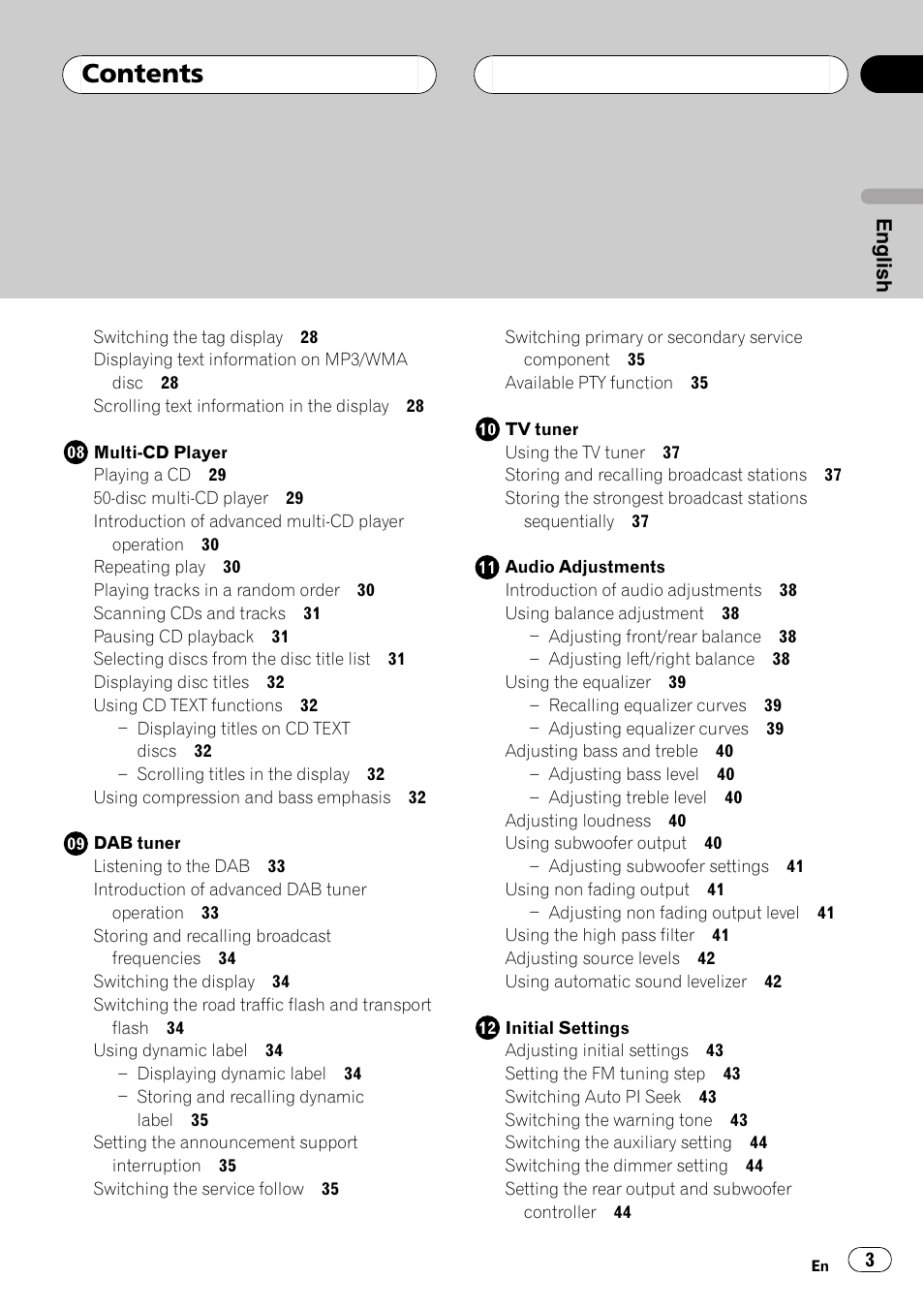Pioneer DEH-P77MP User Manual | Page 3 / 112
