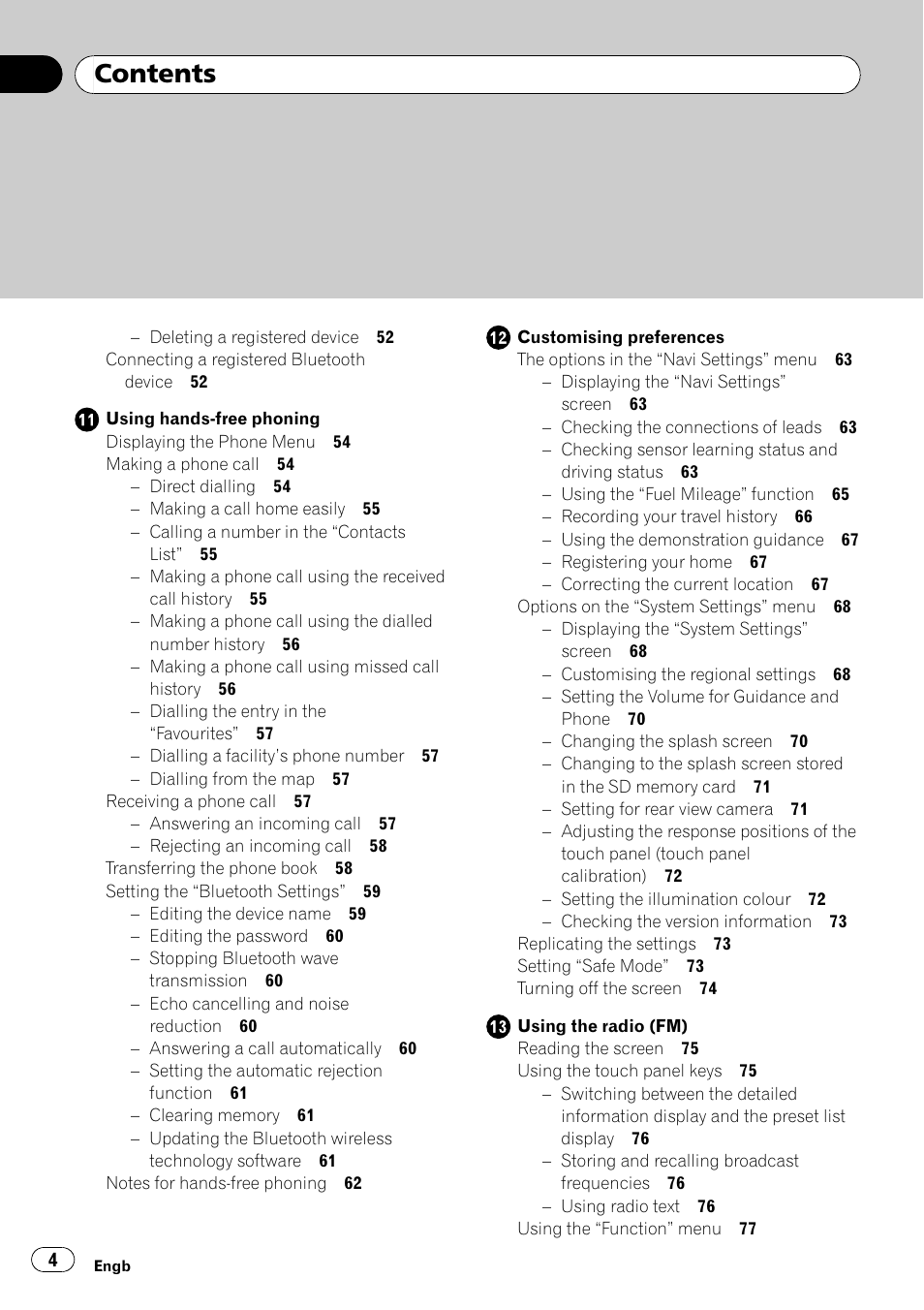 Pioneer AVIC-F10BT User Manual | Page 4 / 172