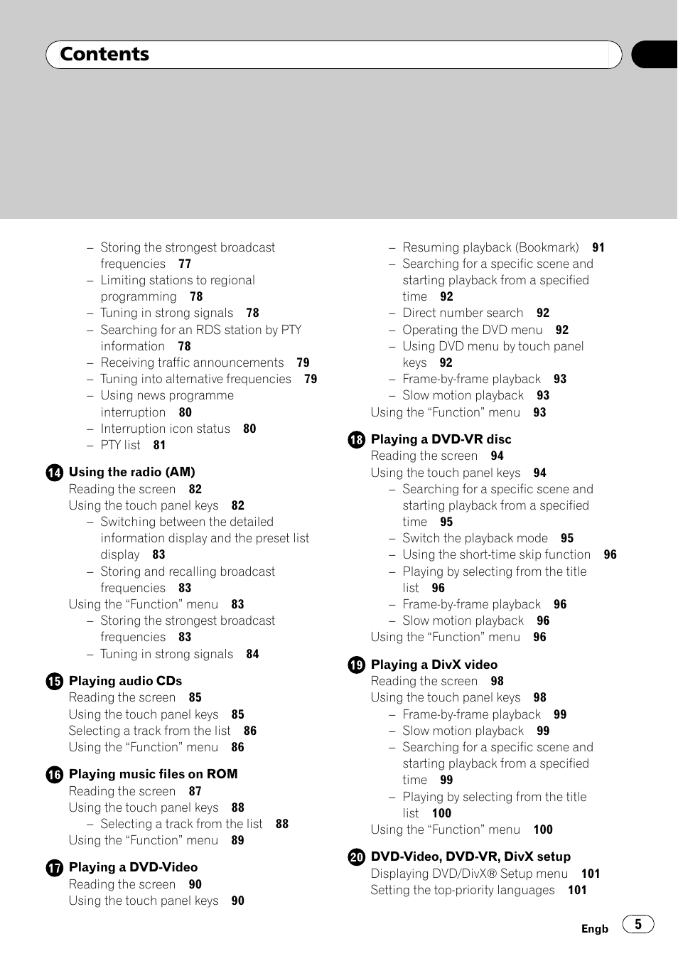 Pioneer AVIC-F10BT User Manual | Page 5 / 172