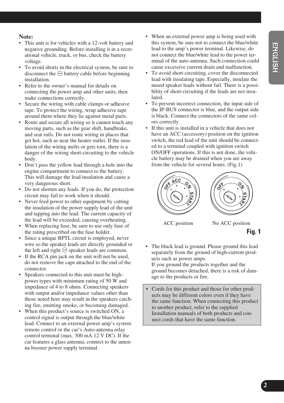 Fig. 1 | Pioneer AVH-P6400R User Manual | Page 3 / 76