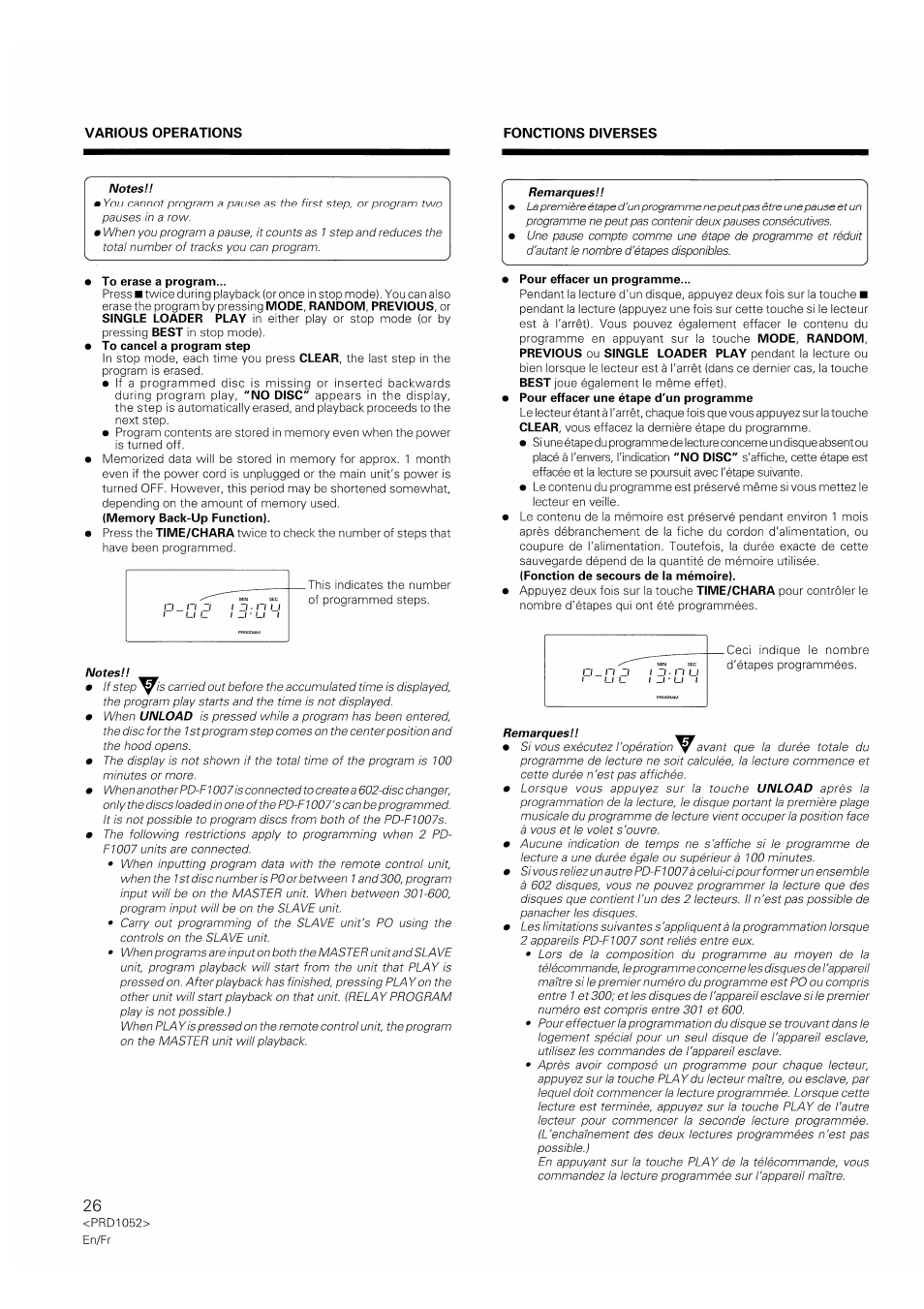 Pioneer PD-F1007 User Manual | Page 26 / 84