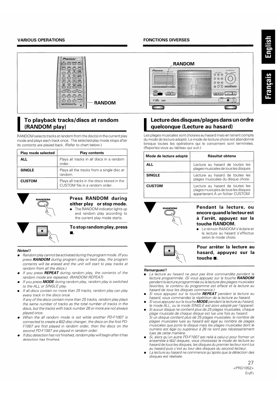 I ' j | Pioneer PD-F1007 User Manual | Page 27 / 84