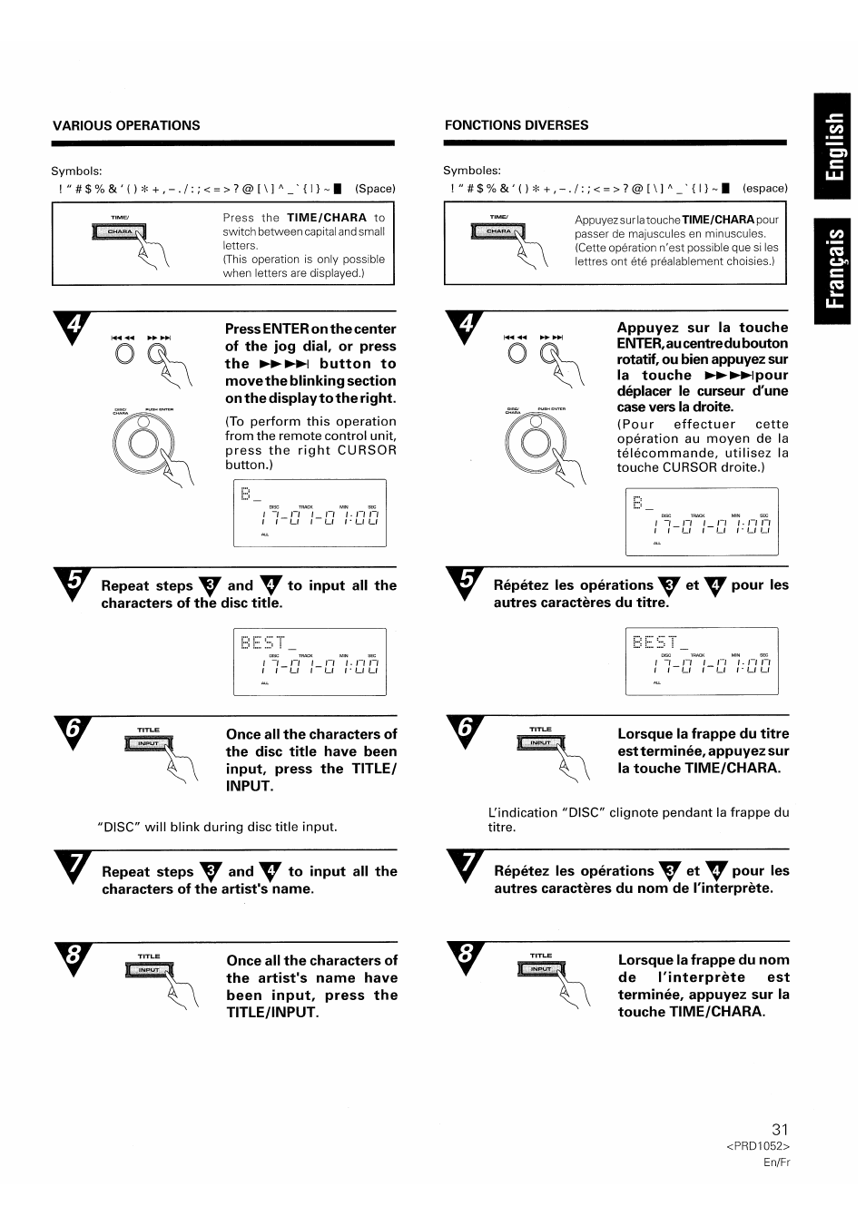 Pioneer PD-F1007 User Manual | Page 31 / 84