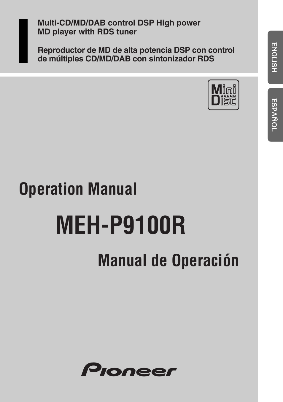 Pioneer MEH-P9100R User Manual | 164 pages