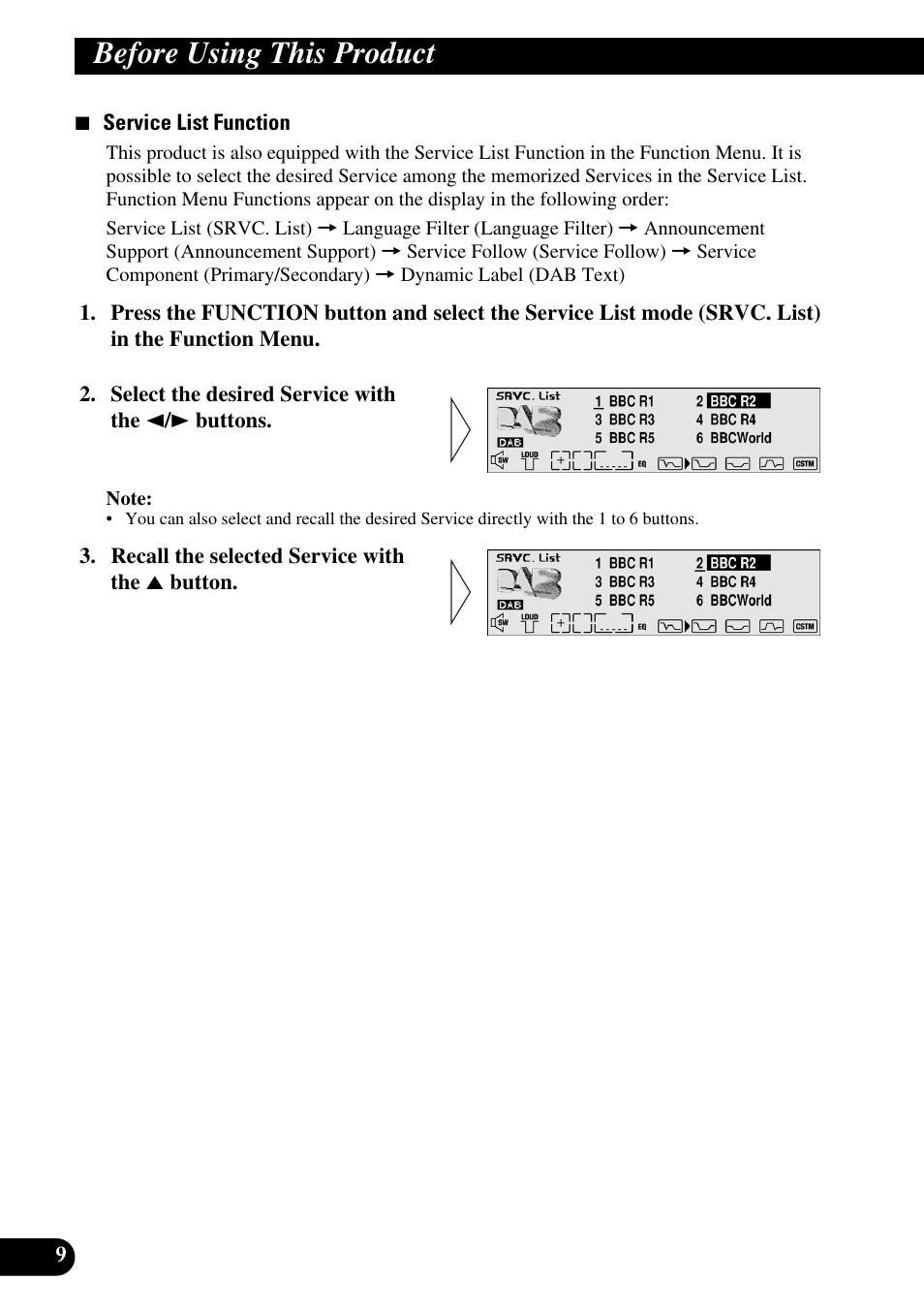 Before using this product | Pioneer MEH-P9100R User Manual | Page 10 / 164