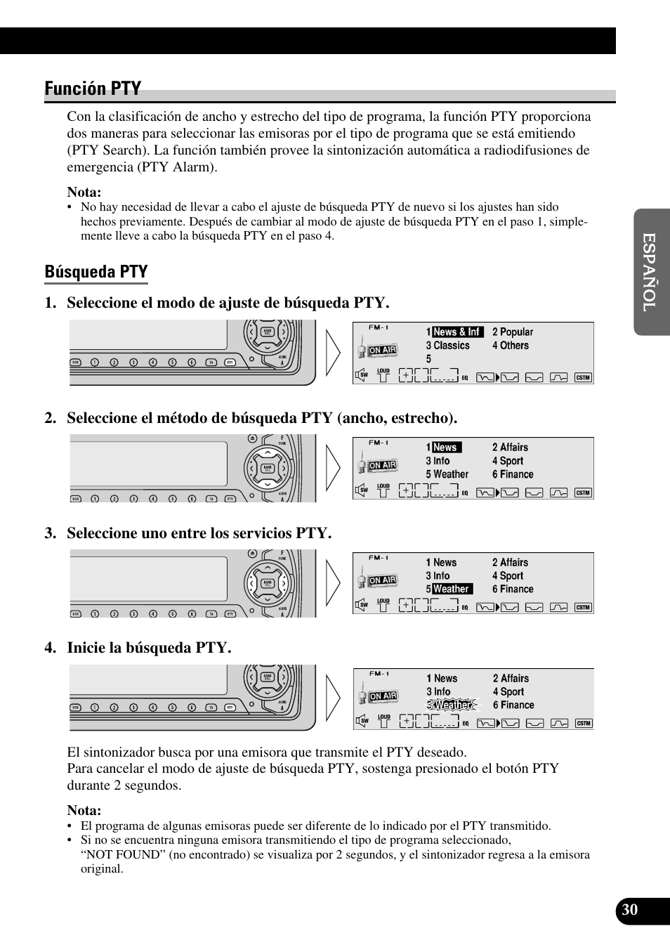 Función pty, Búsqueda pty | Pioneer MEH-P9100R User Manual | Page 111 / 164