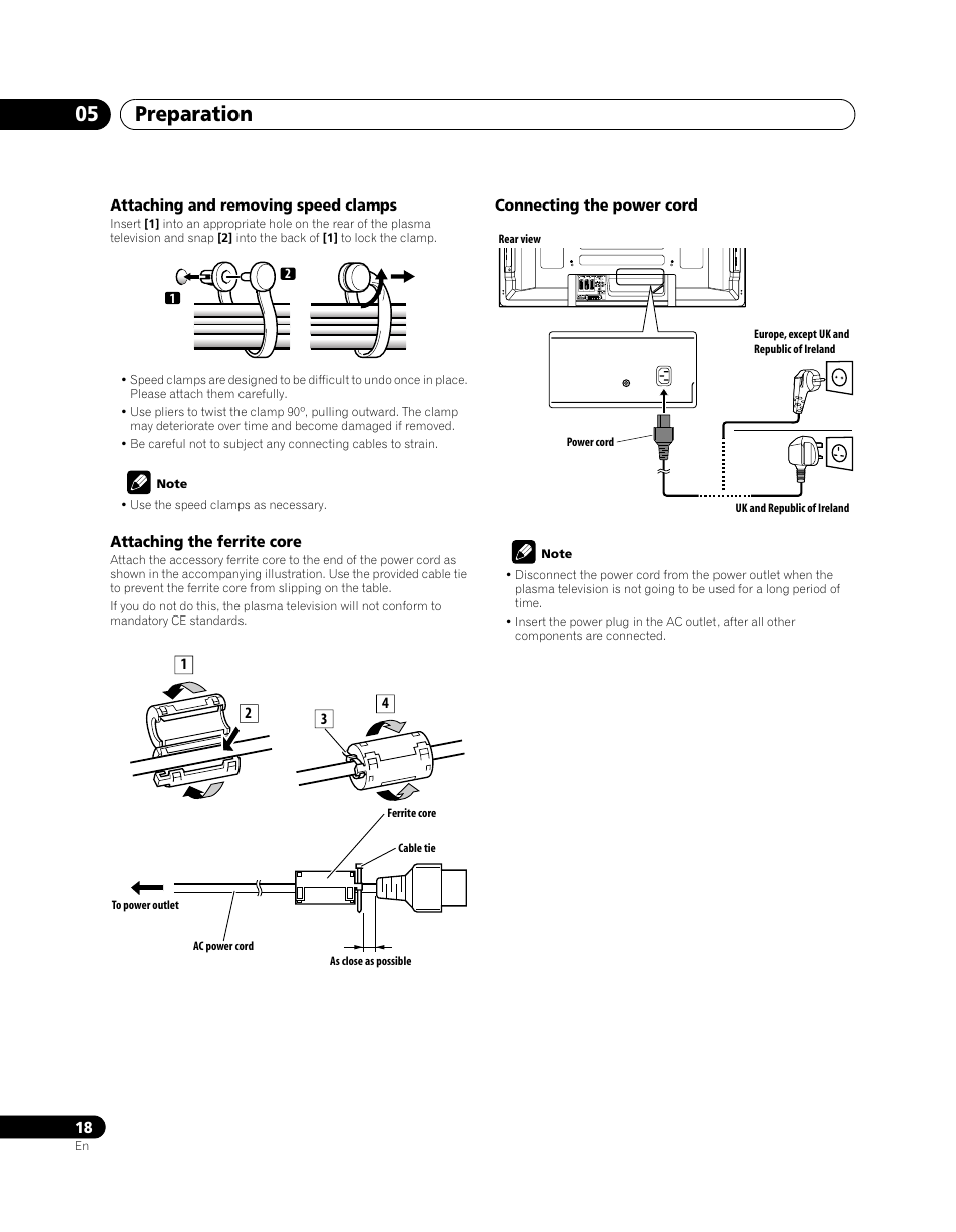 Preparation 05 | Pioneer PDP-5080XA User Manual | Page 18 / 362