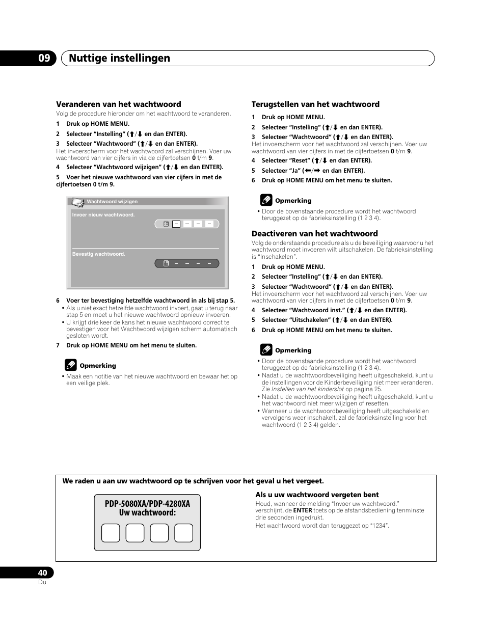 Nuttige instellingen 09 | Pioneer PDP-5080XA User Manual | Page 280 / 362