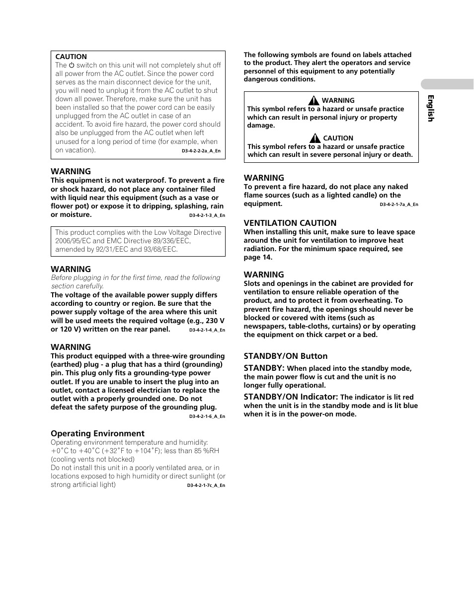 Pioneer PDP-5080XA User Manual | Page 3 / 362