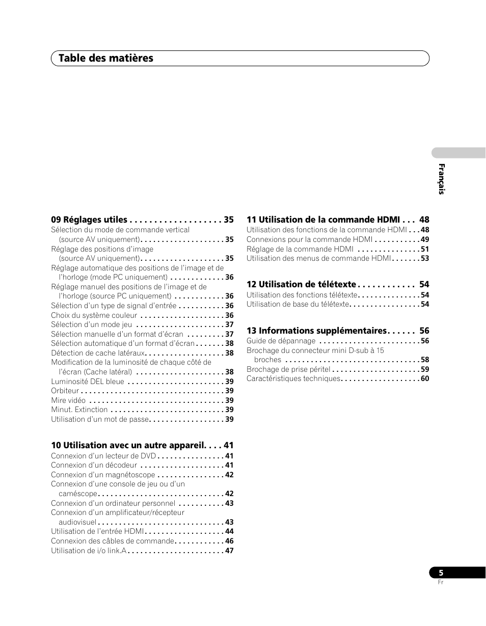 Pioneer PDP-5080XA User Manual | Page 65 / 362