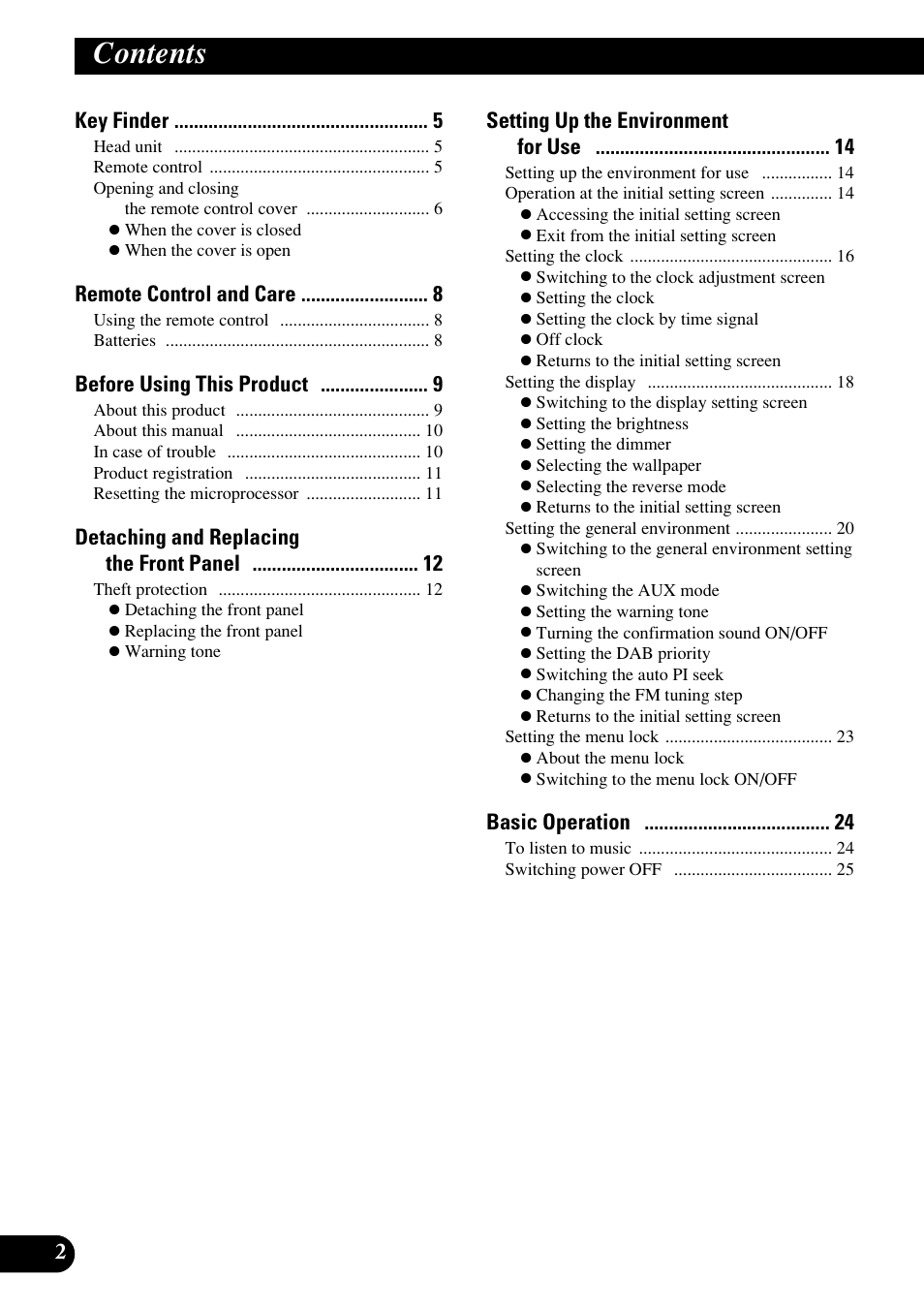 Pioneer RS-D7RII User Manual | Page 2 / 92