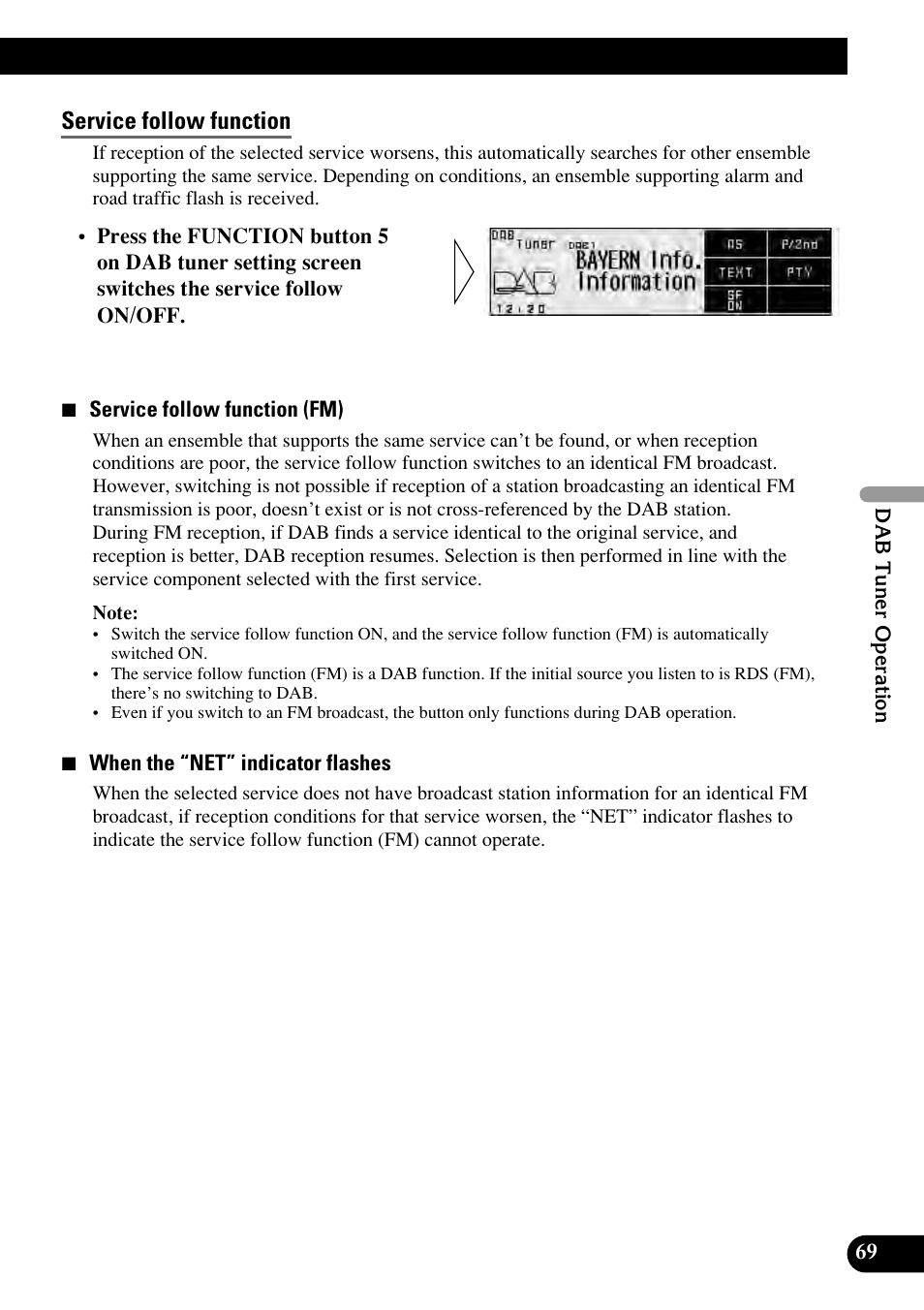 Service follow function | Pioneer RS-D7RII User Manual | Page 69 / 92