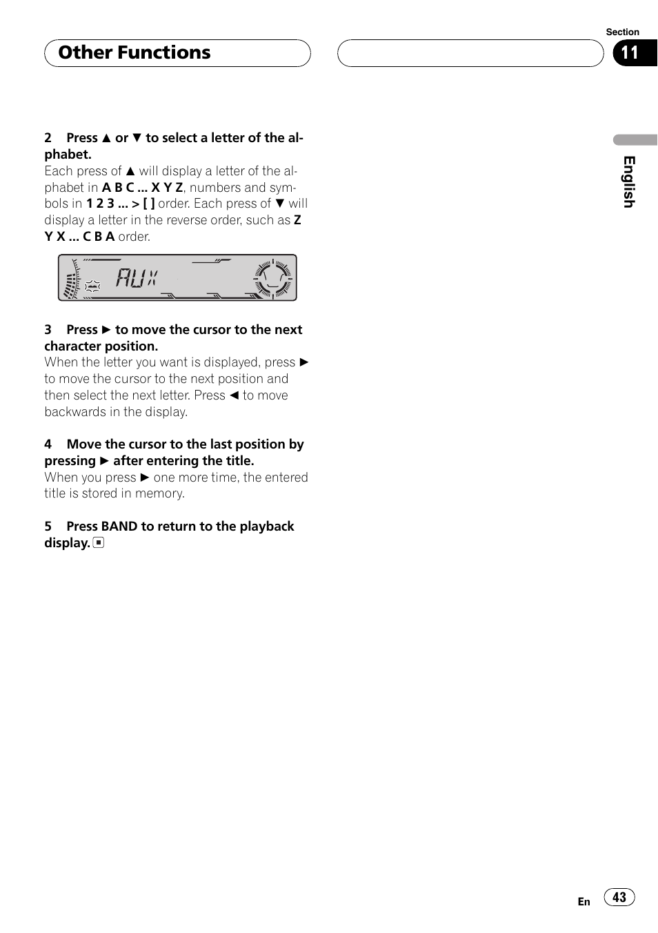Other functions | Pioneer DEH-P6700MP User Manual | Page 43 / 108