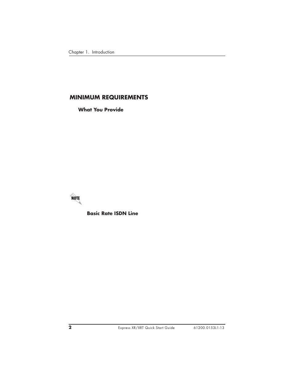 Minimum requirements | ADTRAN XRT User Manual | Page 14 / 94