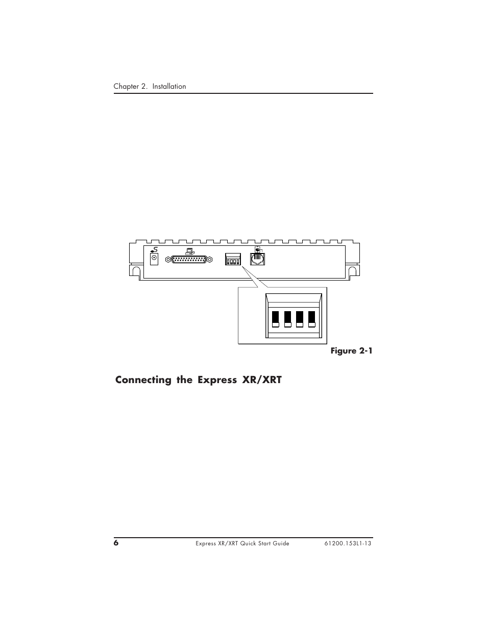 Off on, Connecting the express xr/xrt | ADTRAN XRT User Manual | Page 18 / 94
