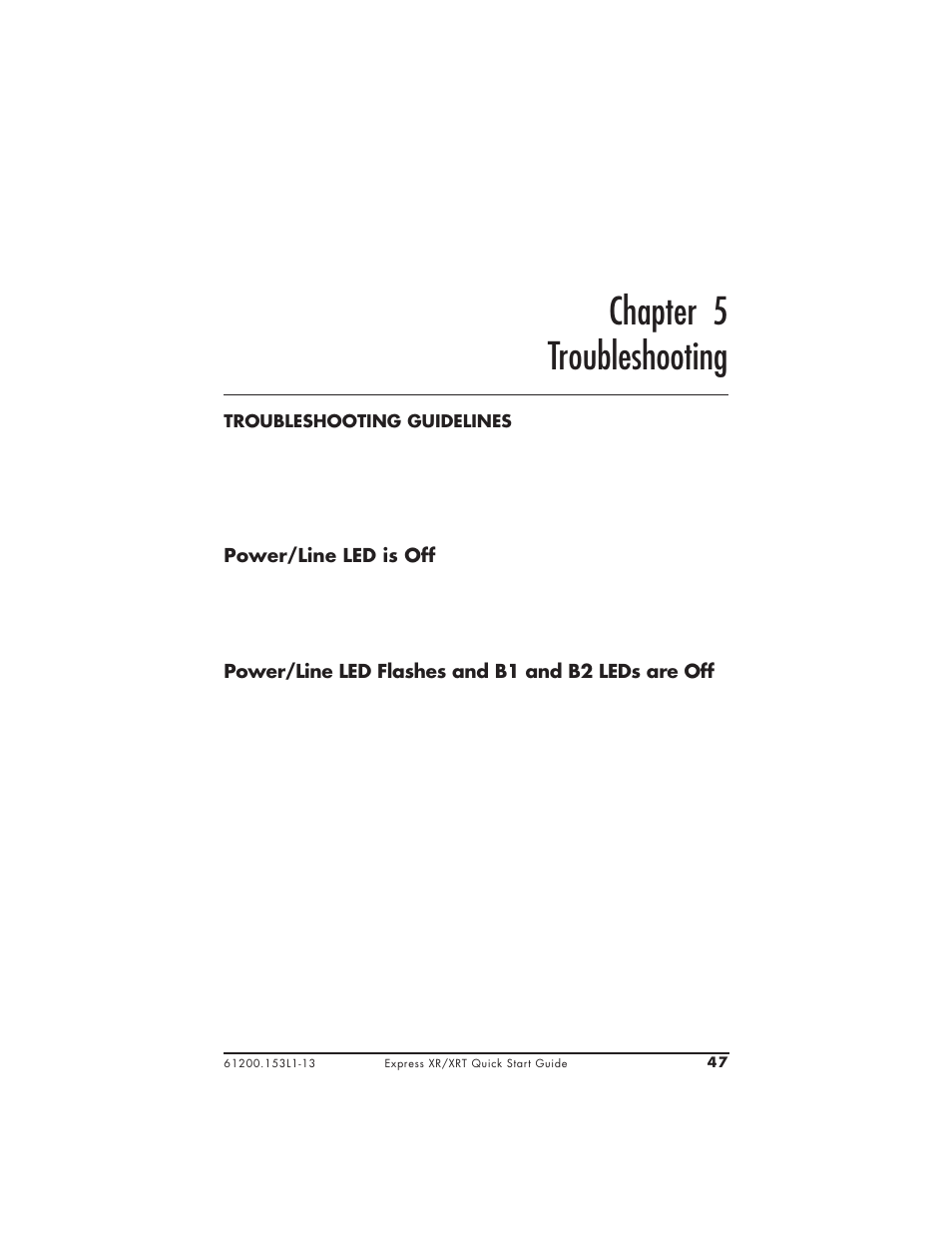 Chapter 5 troubleshooting | ADTRAN XRT User Manual | Page 59 / 94