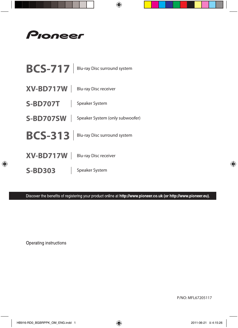 Pioneer BCS-717 User Manual | 80 pages