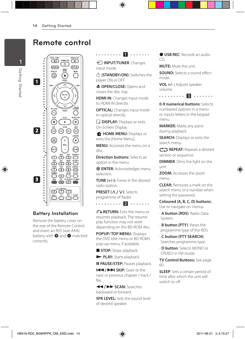 Remote control | Pioneer BCS-717 User Manual | Page 14 / 80