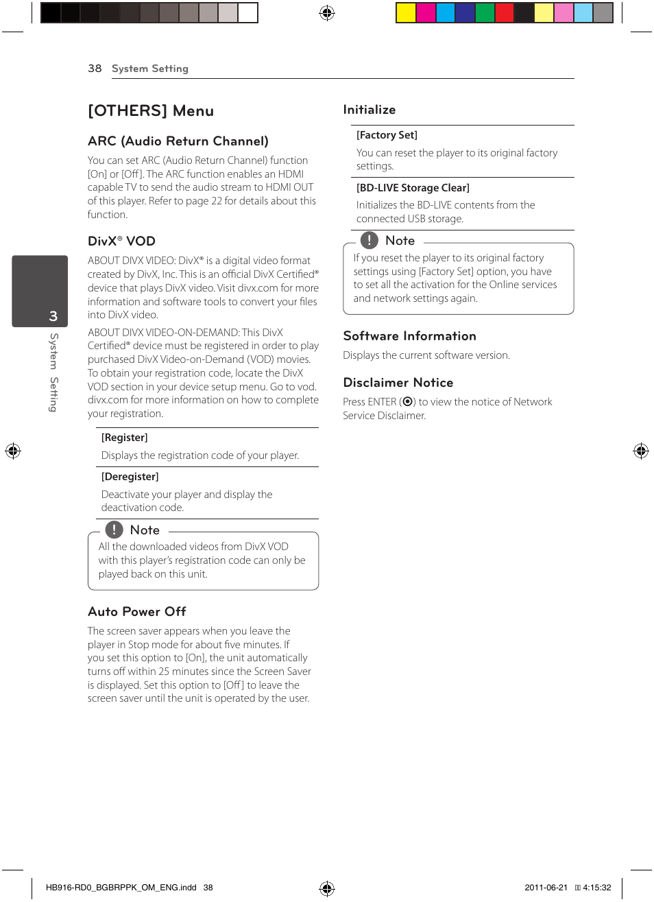 Others] menu | Pioneer BCS-717 User Manual | Page 38 / 80