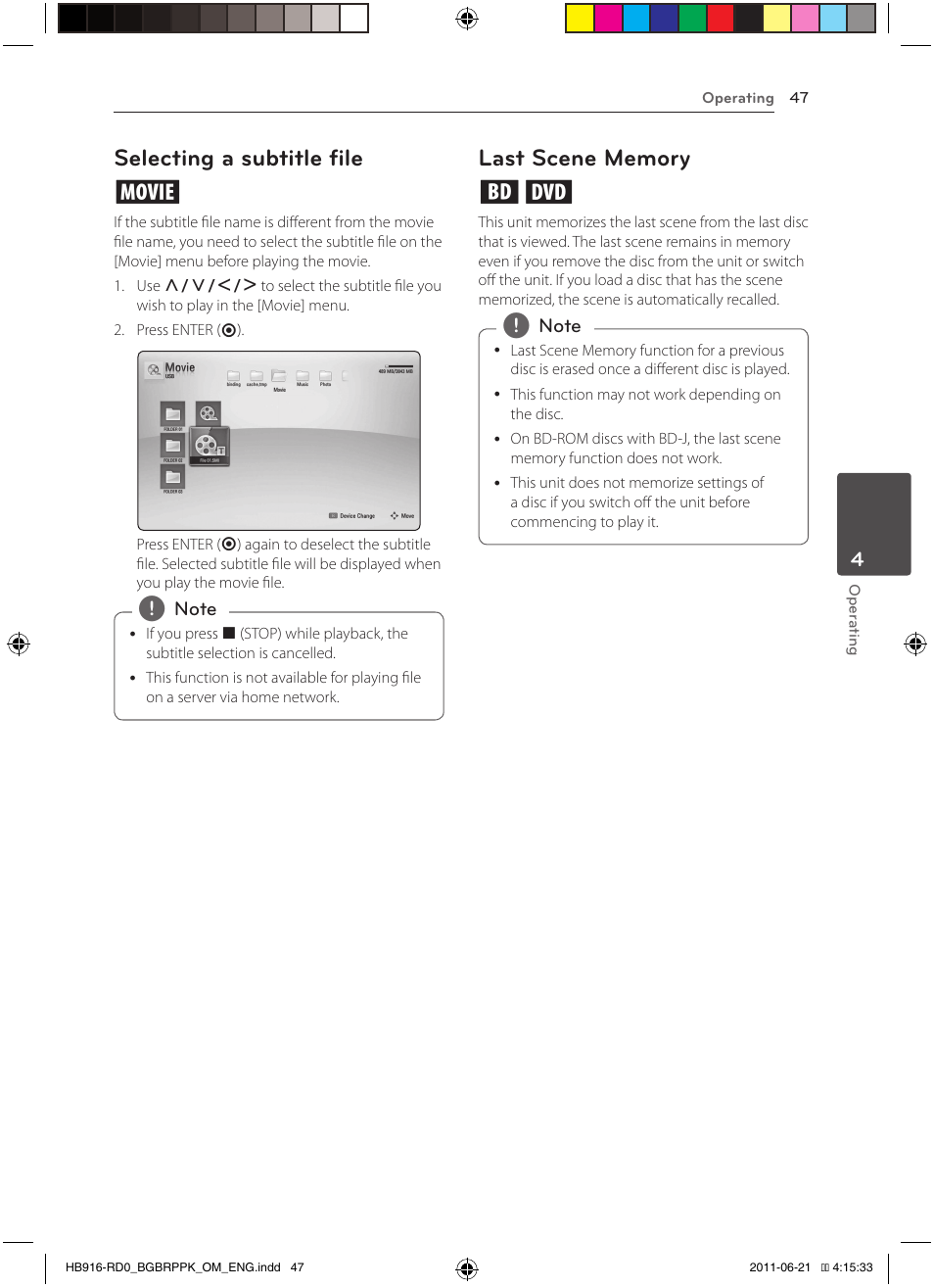 Selecting a subtitle file y | Pioneer BCS-717 User Manual | Page 47 / 80