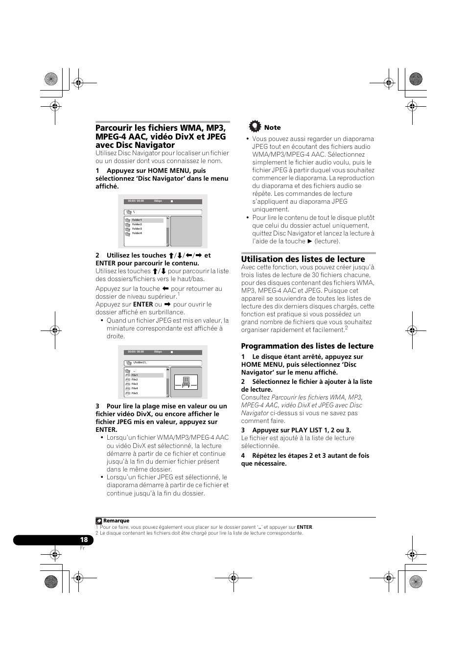 Utilisation des listes de lecture, Programmation des listes de lecture | Pioneer DCS-370 User Manual | Page 64 / 141