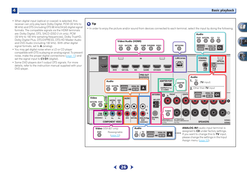 Basic playback | Pioneer VSX-527-K User Manual | Page 26 / 68