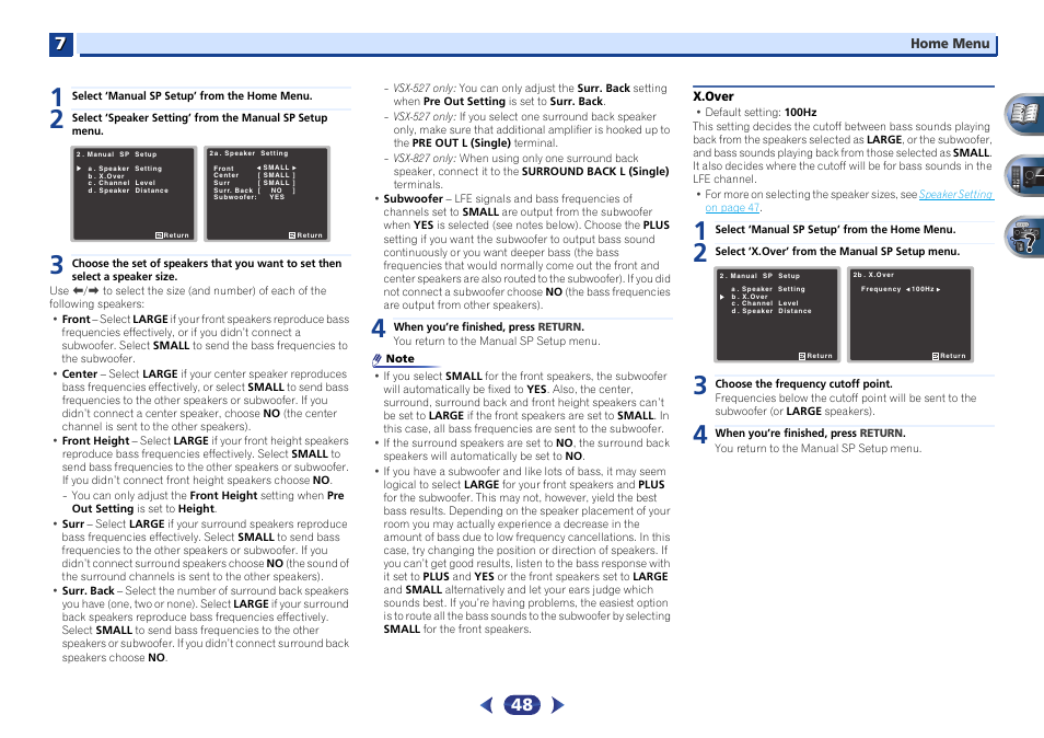 X.over | Pioneer VSX-527-K User Manual | Page 48 / 68