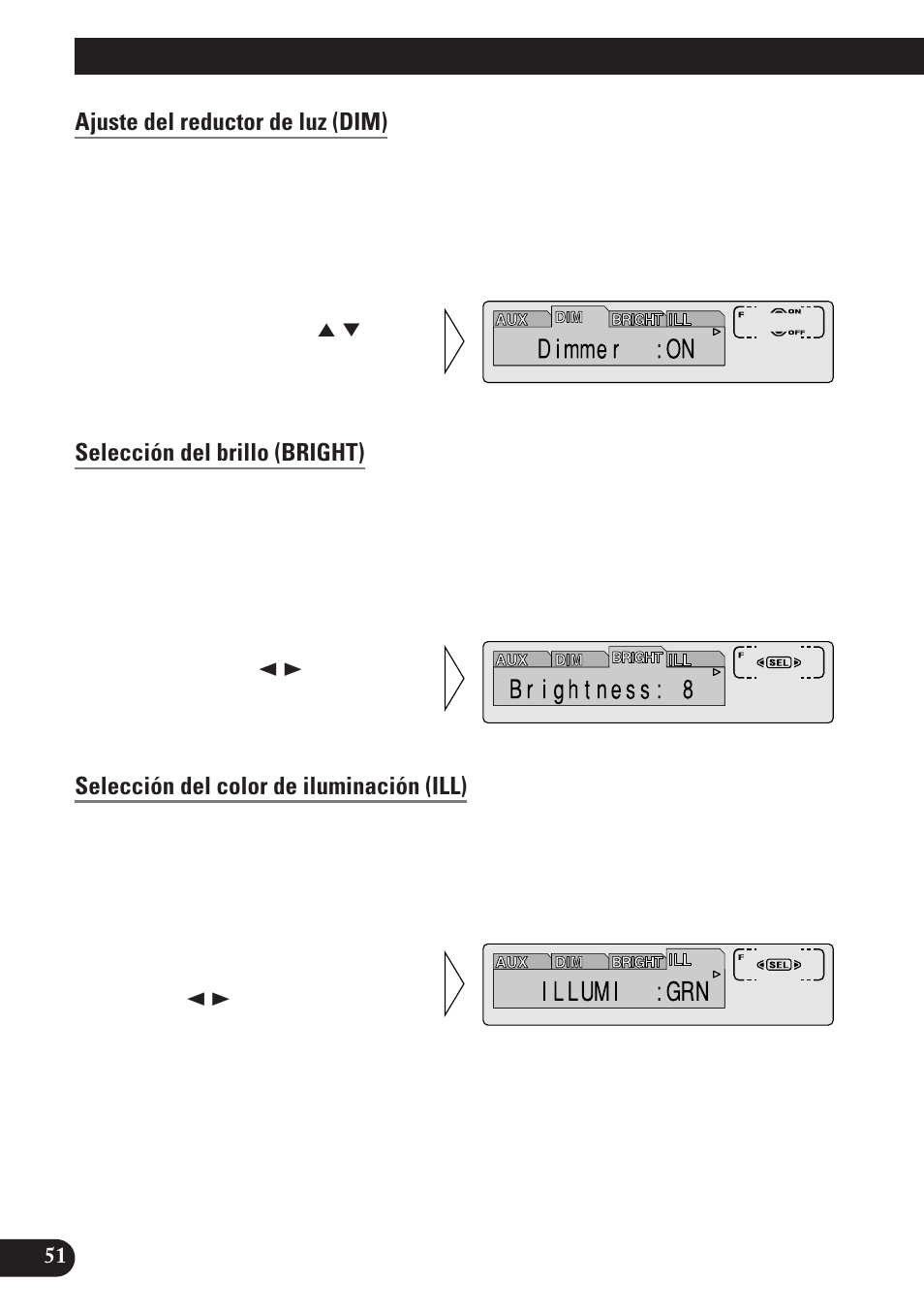 Ajustes iniciales | Pioneer MEH-P7100R User Manual | Page 112 / 124