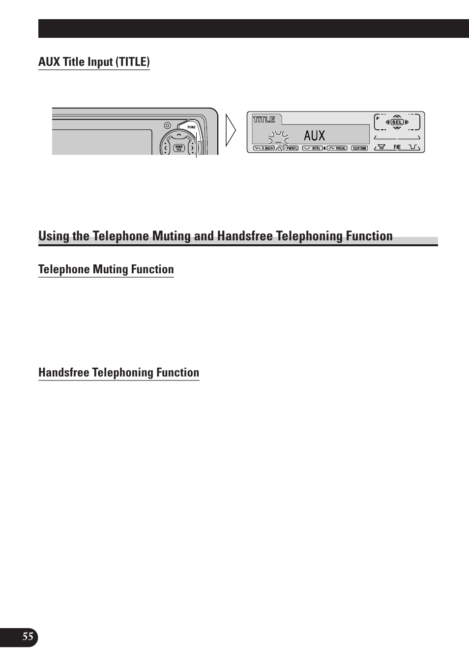 Using the telephone muting and handsfree, Telephoning function, Telephone muting function | Handsfree telephoning function, Other functions | Pioneer MEH-P7100R User Manual | Page 56 / 124