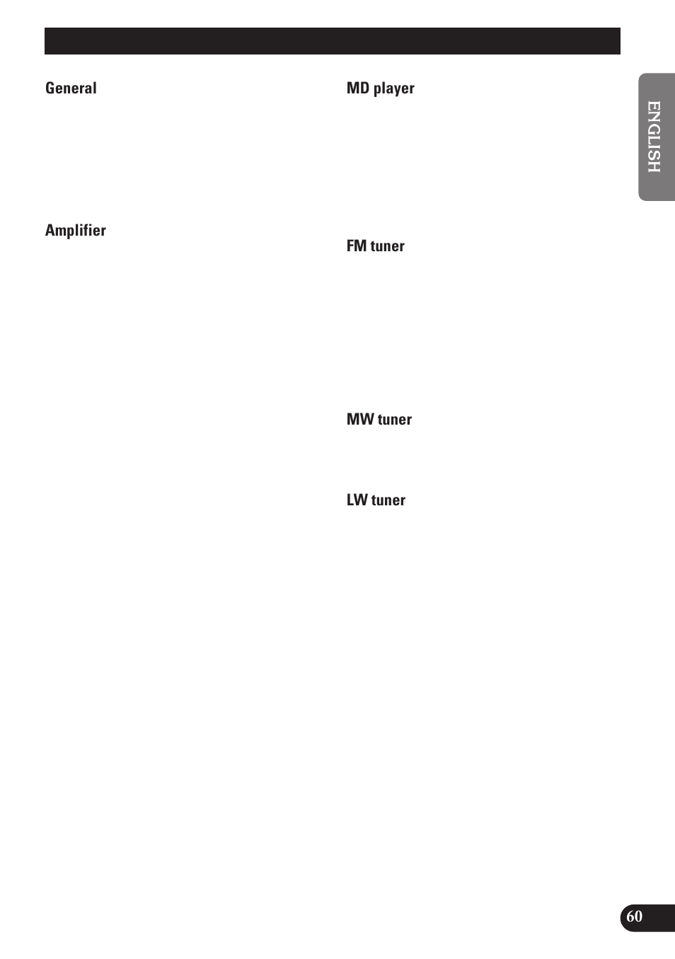 Specifications | Pioneer MEH-P7100R User Manual | Page 61 / 124
