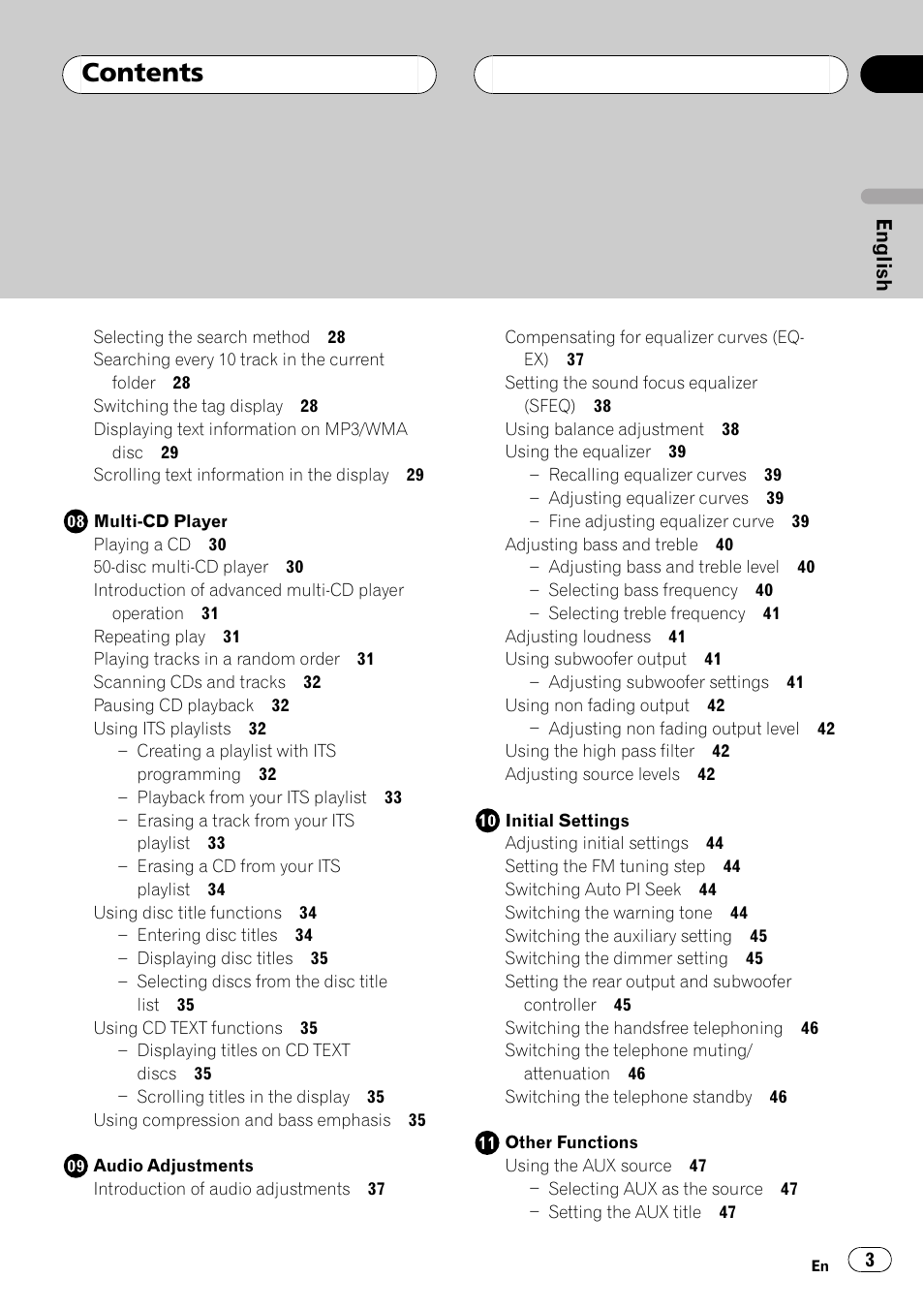 Pioneer DEH-P5500MP User Manual | Page 3 / 116