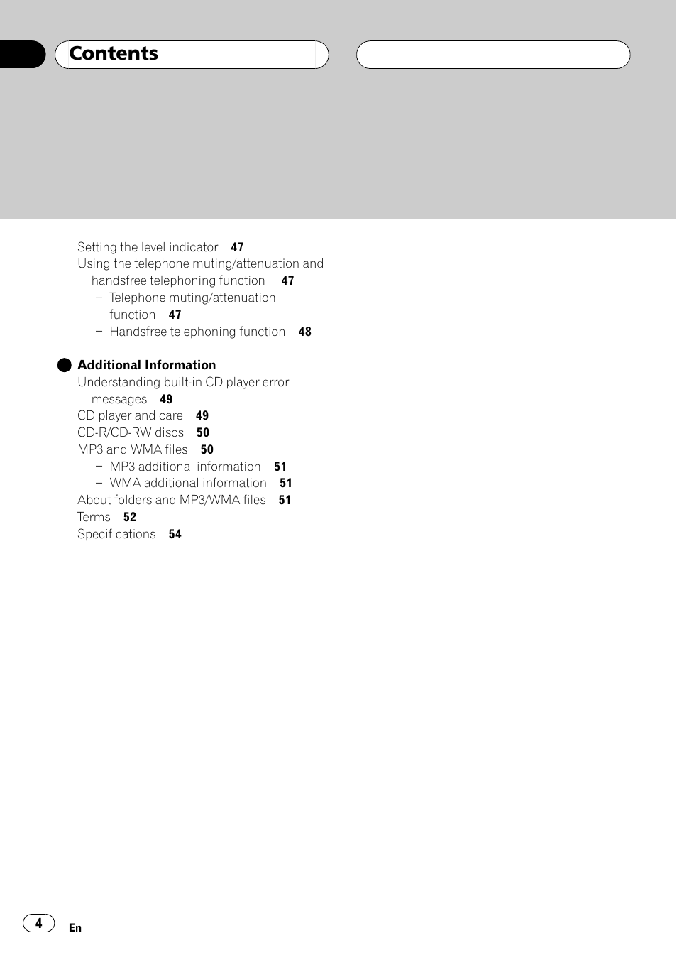 Pioneer DEH-P5500MP User Manual | Page 4 / 116