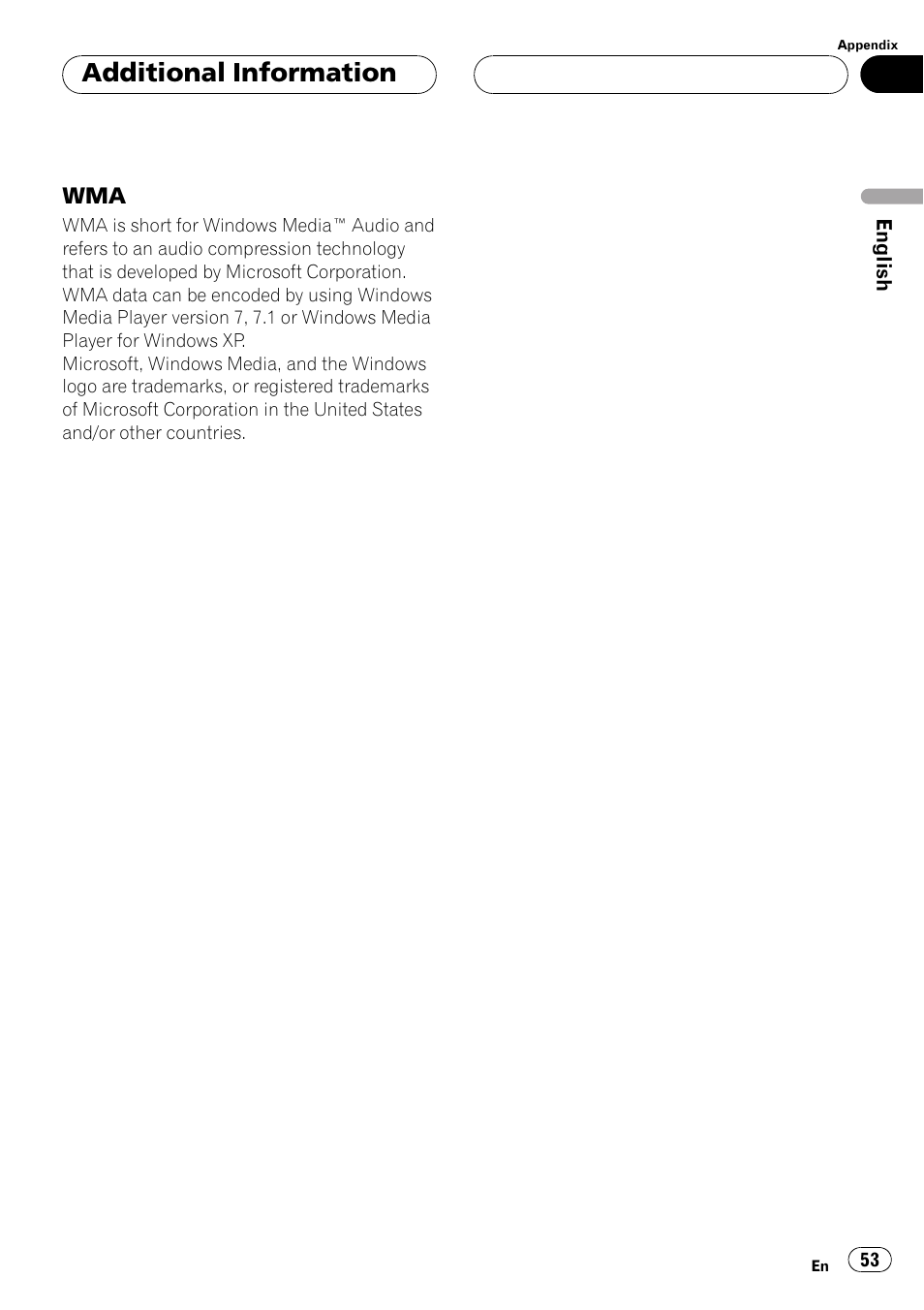 Additional information | Pioneer DEH-P5500MP User Manual | Page 53 / 116