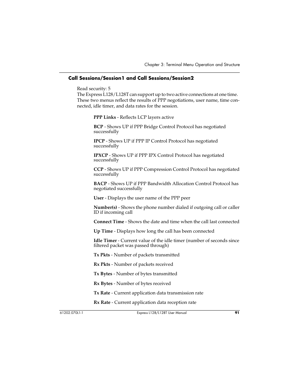 ADTRAN L128 User Manual | Page 108 / 200