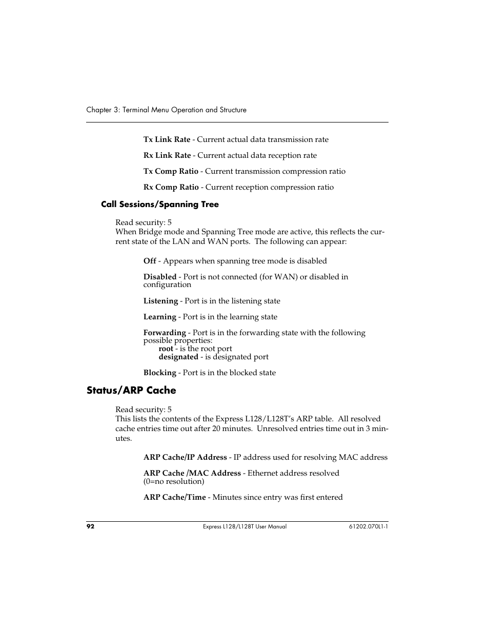 ADTRAN L128 User Manual | Page 109 / 200