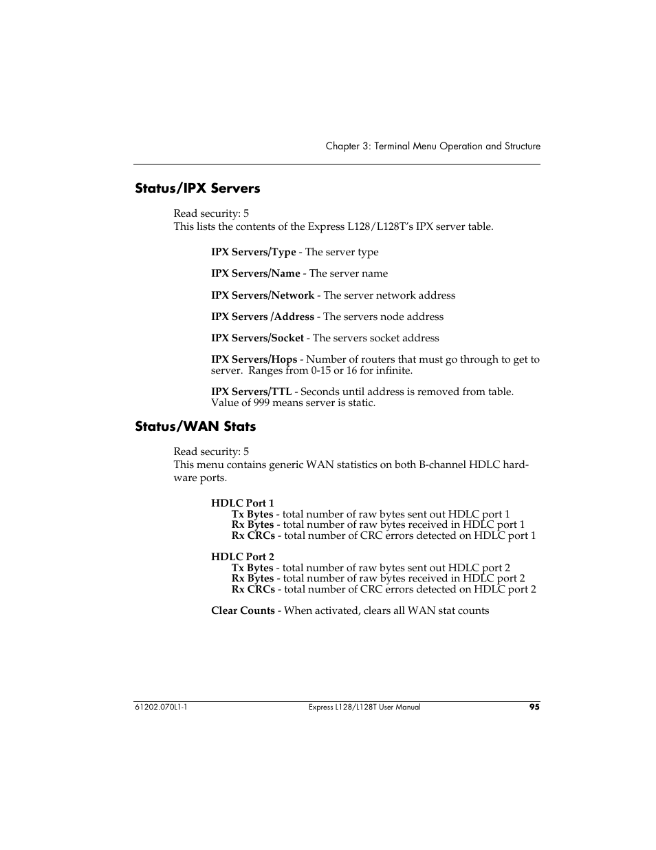 ADTRAN L128 User Manual | Page 112 / 200