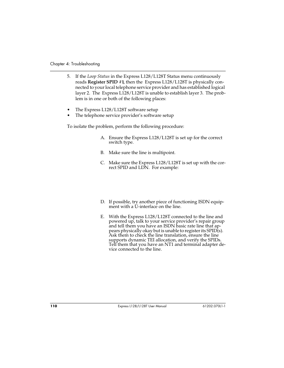 ADTRAN L128 User Manual | Page 127 / 200