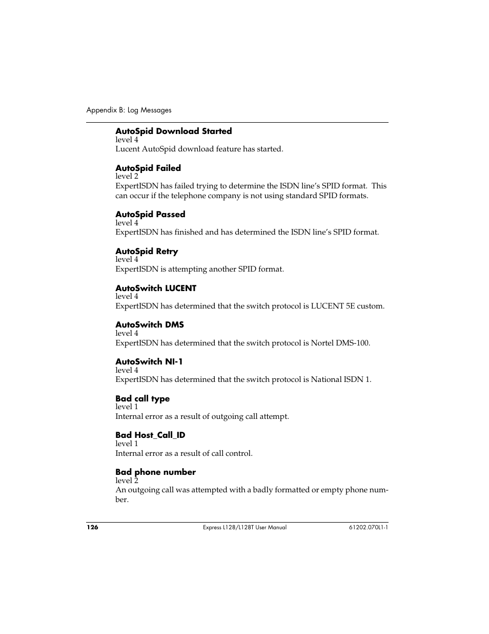 ADTRAN L128 User Manual | Page 143 / 200