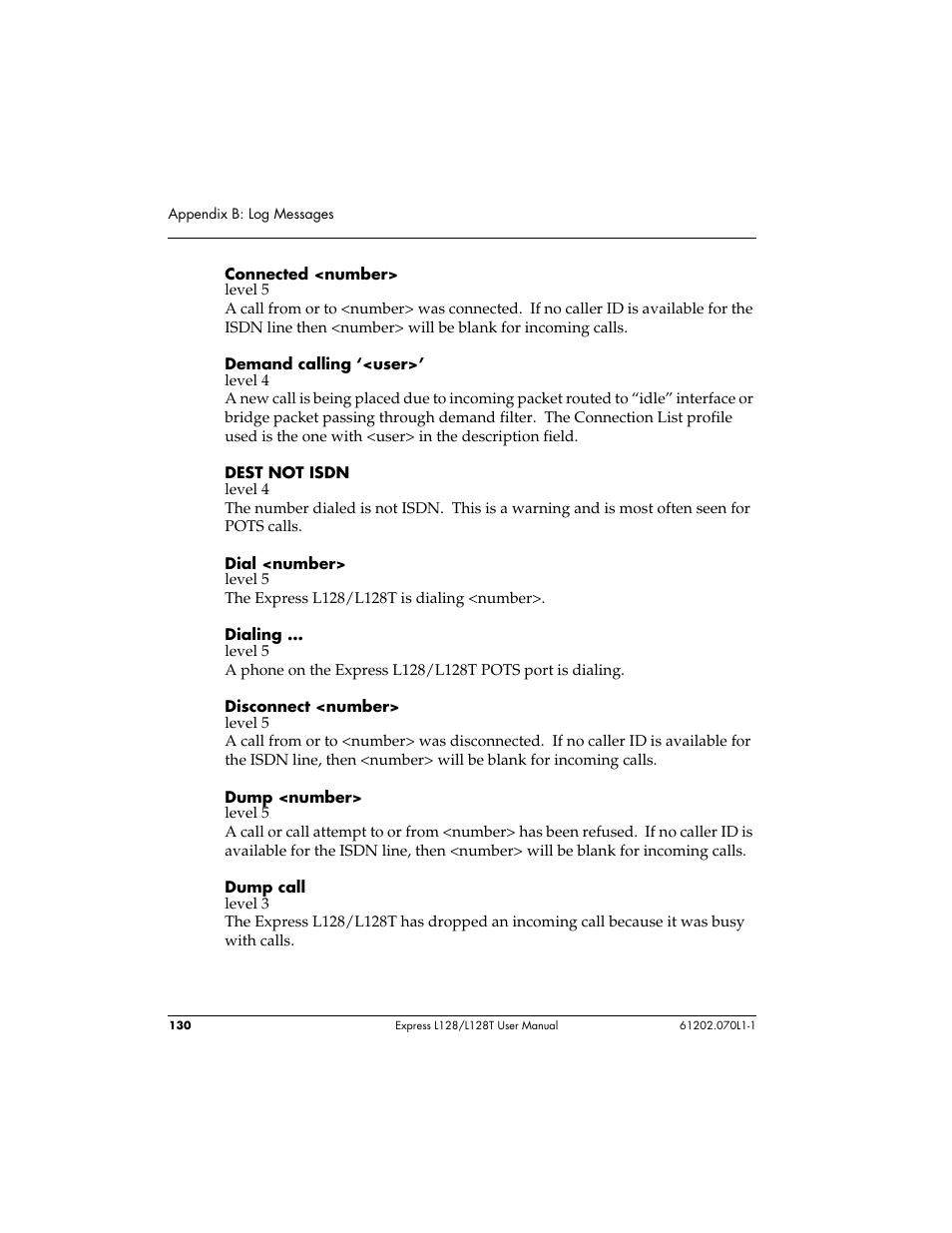 ADTRAN L128 User Manual | Page 147 / 200