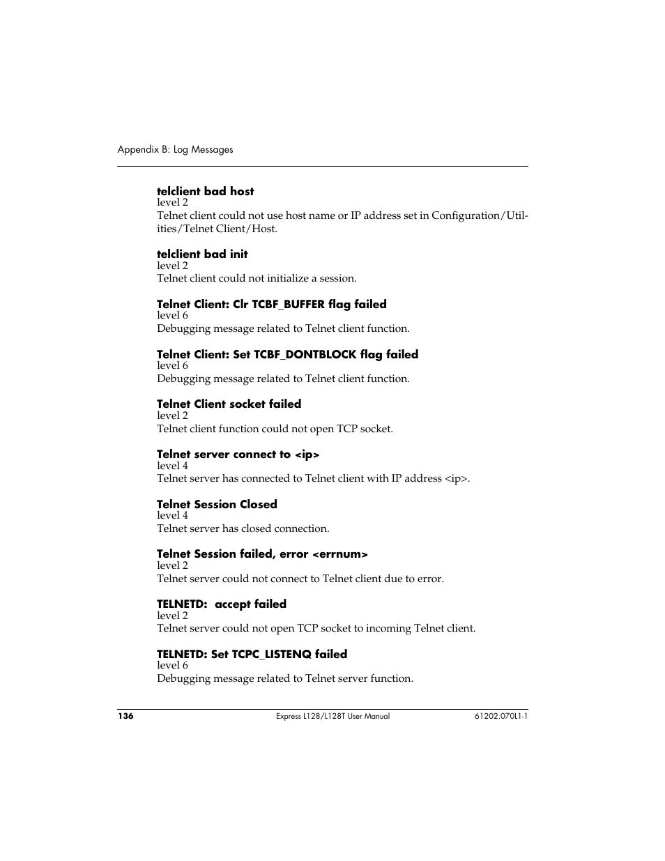 ADTRAN L128 User Manual | Page 153 / 200