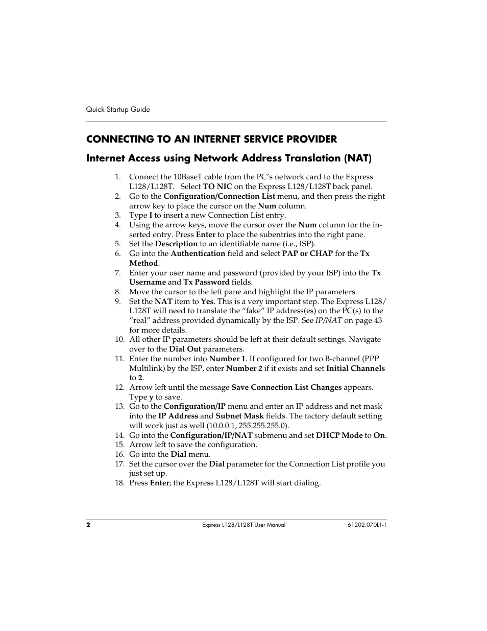 ADTRAN L128 User Manual | Page 19 / 200