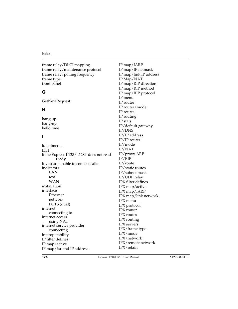 ADTRAN L128 User Manual | Page 193 / 200