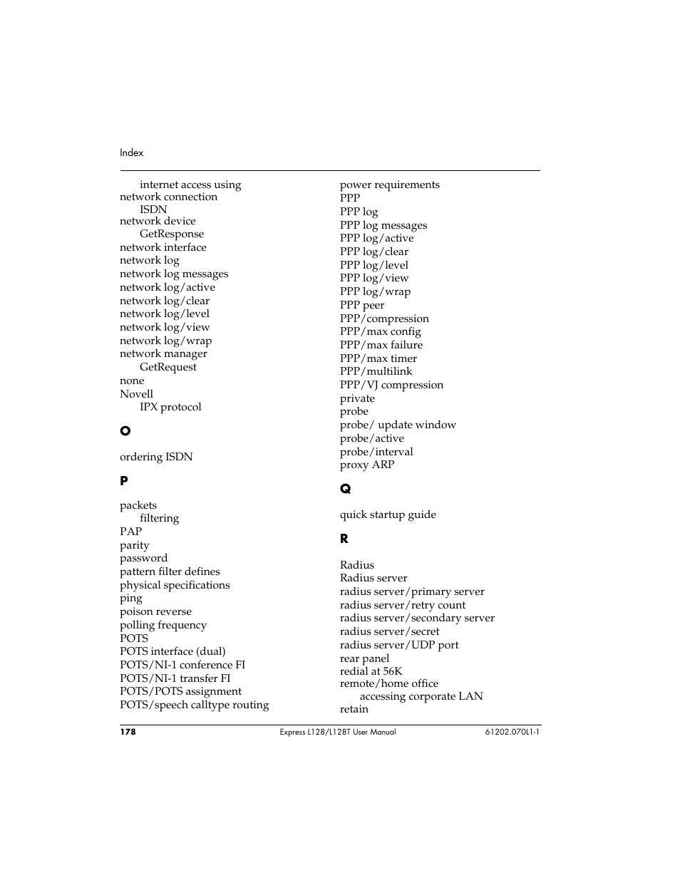 ADTRAN L128 User Manual | Page 195 / 200