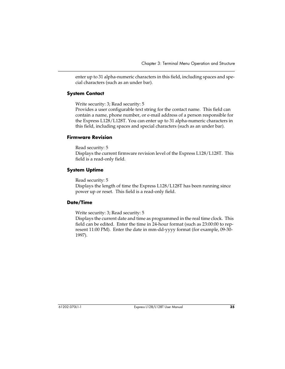 ADTRAN L128 User Manual | Page 52 / 200