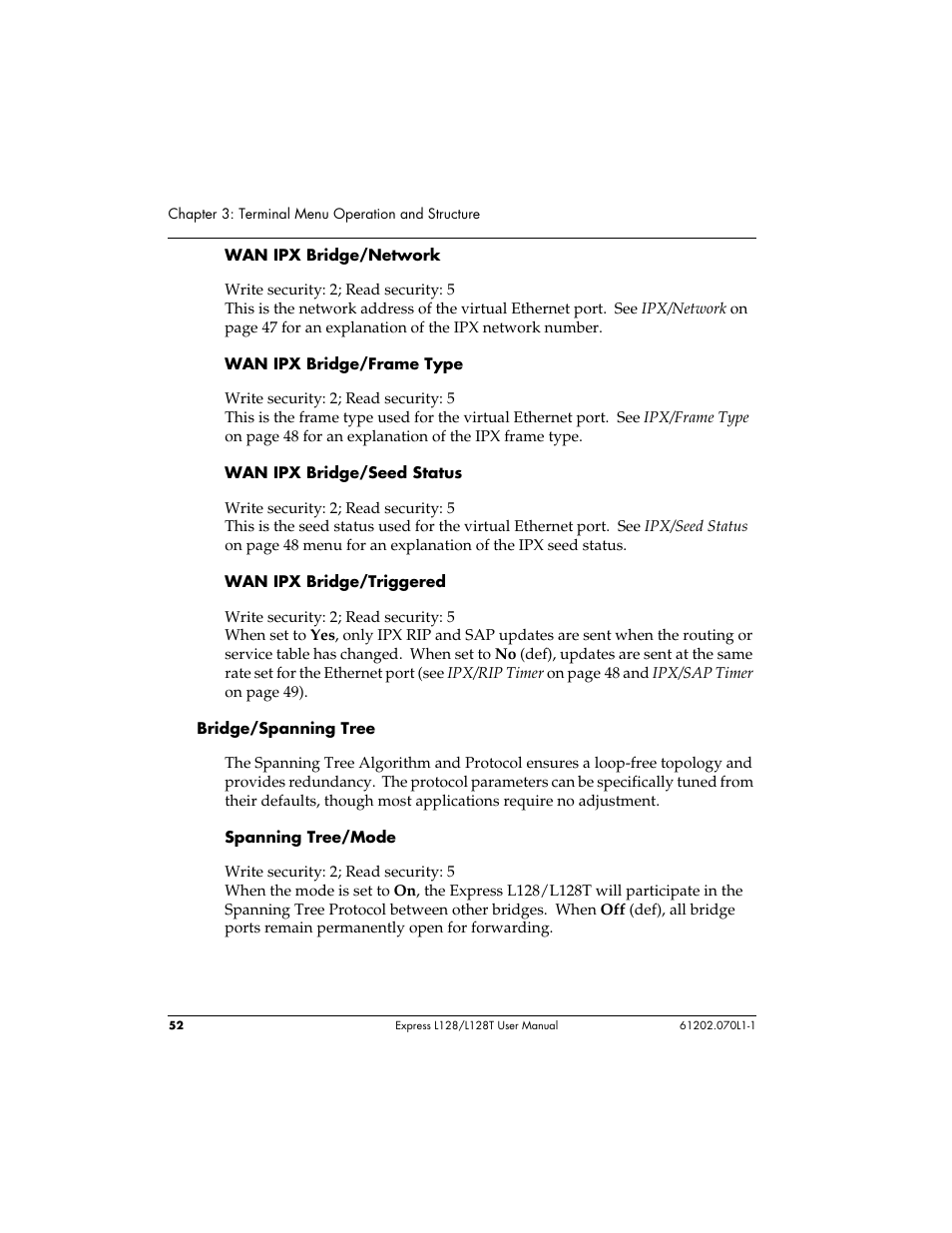 ADTRAN L128 User Manual | Page 69 / 200