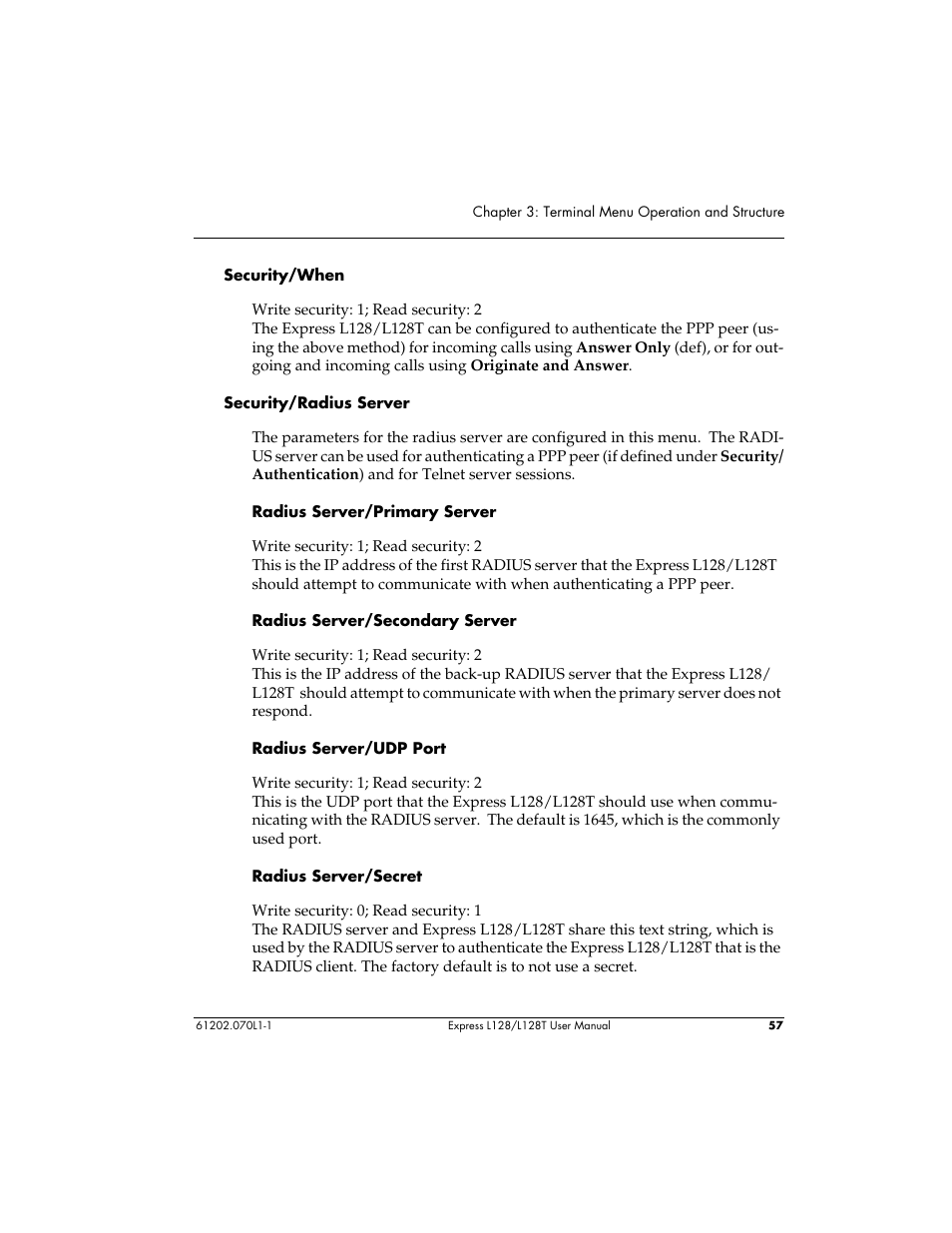 ADTRAN L128 User Manual | Page 74 / 200