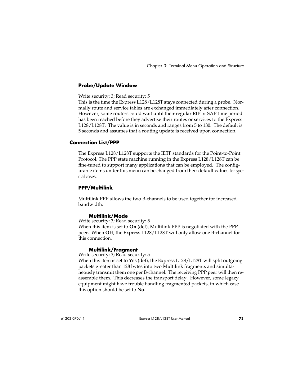 ADTRAN L128 User Manual | Page 90 / 200